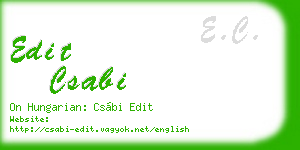 edit csabi business card